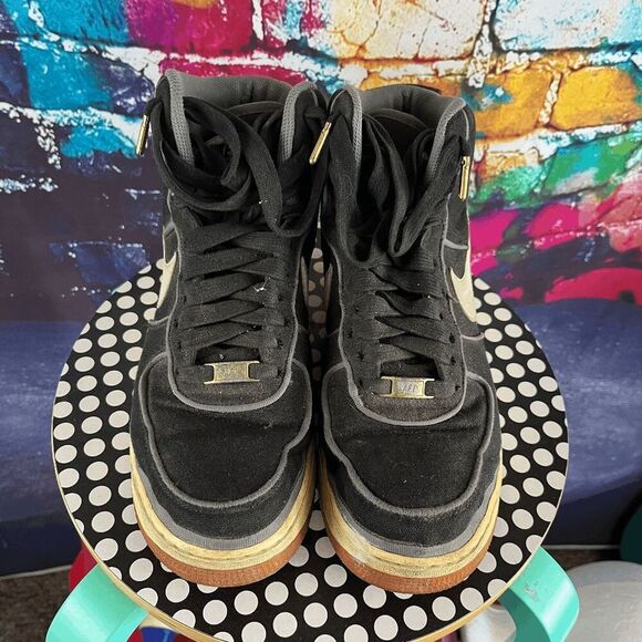 Nike Air Force 1 806403-004 Mens Black Shoes Size US 10​​​ - Picture 4 of 10